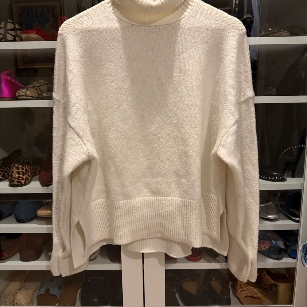French Connection Cream Cowl Neck Sweater - Picture 5 of 12
